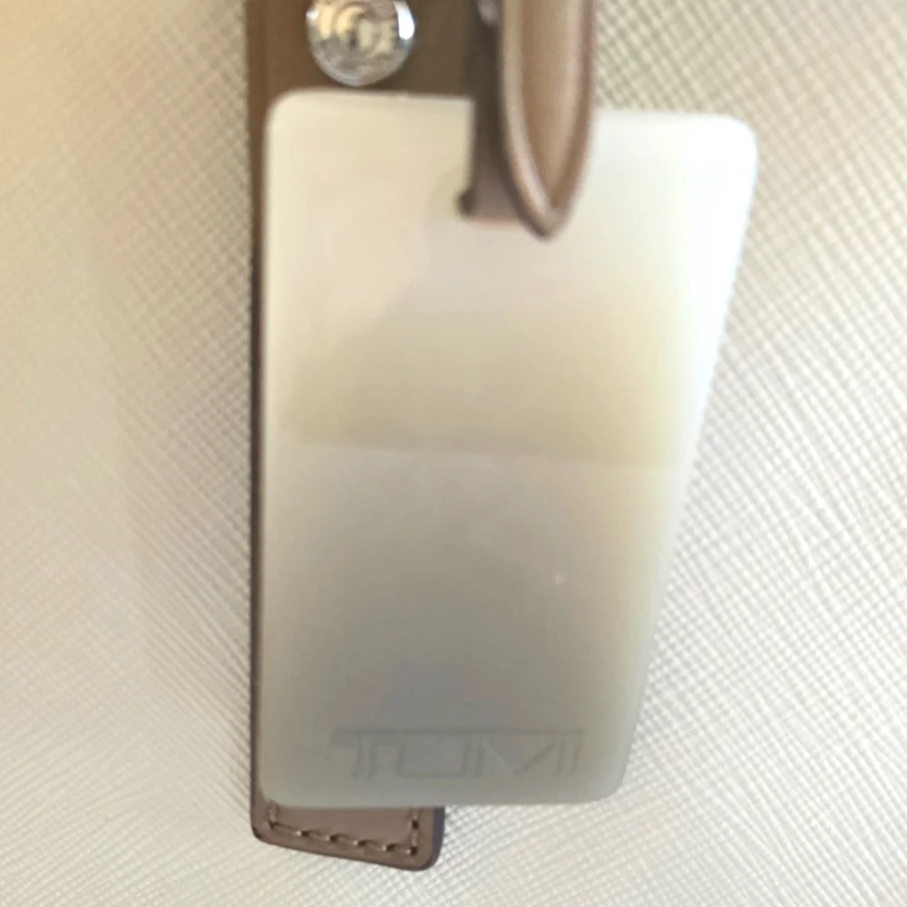 New! Tumi Verona Double Zip Satchel Villa Bag Purse SAND COATED Twill - Picture 6 of 14